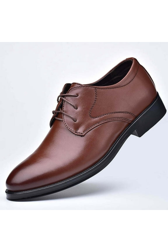 Mens Lace Up Business Tuxedo Shoes Dress Shoes Leather Shoes for Men Loafers Boats Dress Driving Classic Oxfords Men Work Office Business Shoes Formal Comfortable Dress Leathers Shoes