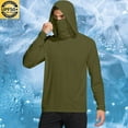 thumbnail image 1 of HaoXianJian Mens Light Jacket Full Hoodie Long Sleeve Zip Sun Protection Solid Sun Shirts for Men with Mask Hiking Workout Fishing Outdoor Cool Shirts Going Out Top Loose Fits M-2X, 1 of 6