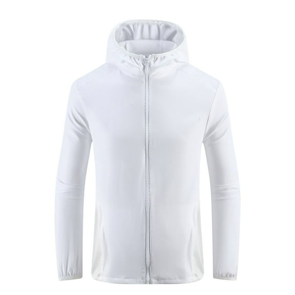 HaoXianJian Mens Light Jacket Full Zip Sun Protection Hoodie Golf Long Sleeve Stretch Sun Shirts for Men Hiking Workout Fishing Work Fishing Outdoor Cool Shirts Going Out Top Plus Size M-5X