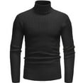 thumbnail image 1 of HaoXianJian Mens Mock Turtleneck Long Sleeve T-Shirts Solid Color Basic Slim Fitted Pullover Tees Casual Soft Comfort Big & Tall Shirts Casual T Shirts Lightweight Sweaters Size 2X 3X, 1 of 2