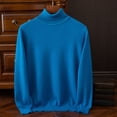 thumbnail image 1 of HaoXianJian Mens Mock Turtleneck Long Sleeve T-Shirts Solid Color Basic Slim Fitted Pullover Tees Casual Soft Comfort Big & Tall Shirts Casual T Shirts Lightweight Sweaters Size 2X 3X, 1 of 6