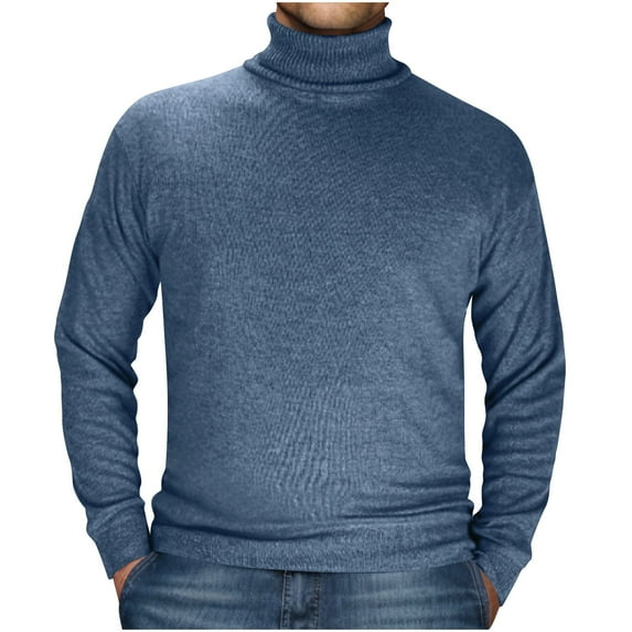 HaoXianJian Mens Mock Turtleneck Long Sleeve T-Shirts Solid Color Basic Slim Fitted Pullover Tees Casual Soft Comfort Big & Tall Shirts Casual T Shirts Lightweight Sweaters Size 2X 3X