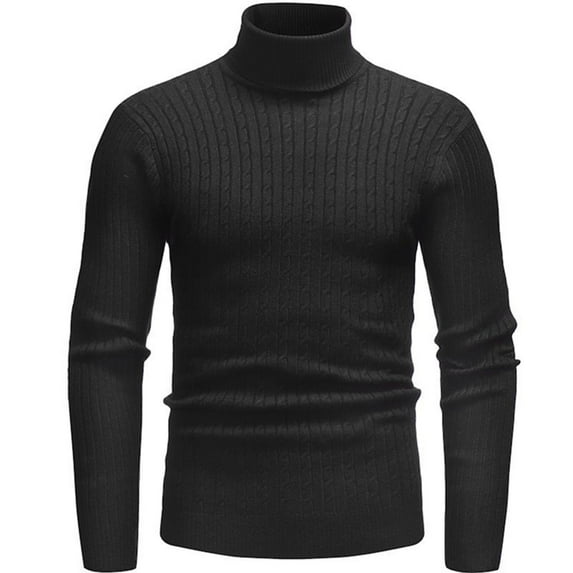HaoXianJian Mens Mock Turtleneck Long Sleeve T-Shirts Solid Color Basic Slim Fitted Pullover Tees Casual Soft Comfort Big & Tall Shirts Casual T Shirts Lightweight Sweaters Size 2X 3X
