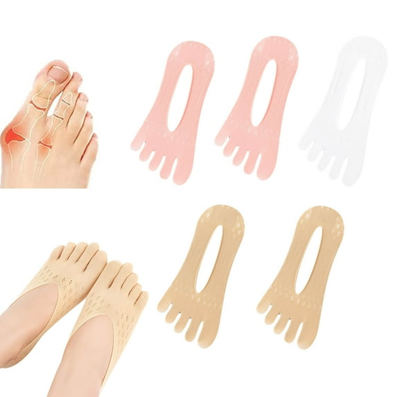 HaoXianJian No Show Toe Socks For Women Cotton Low Cut Five Finger Socks Athletic Running Socks Non-Slip Ankle Socks