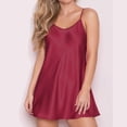 thumbnail image 1 of HaoXianJian Pajamas for Women Strap Sleevesless Sleepwear Backless Nightgown Loose Lingerie Nightdress V Neck Sleepwear Plus Size 2X 3X, 1 of 7