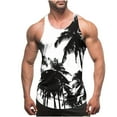 thumbnail image 1 of HaoXianJian Plus Size Mens Graphic Tank Tops Sleeveless Muscle Shirts Beach Hawaiian Coconuts Tree Patriotics Tank Tops Summer Mens Spaghetti Strap Tank Top Crew- Neck Going Out Tops S-4X, 1 of 4