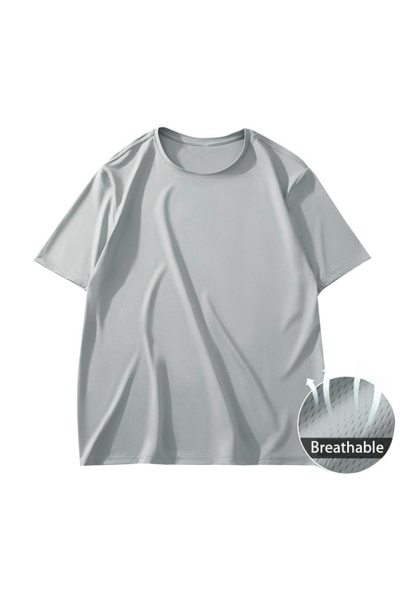 Plus Size Mens T Shirt Short Sleeve Crew NeckTee Undershirts Casual Solid Color Men’s Shirts Summer Basic Lightweight Tees Top Classic Tshirts Daily Fits 3X 4X 5X