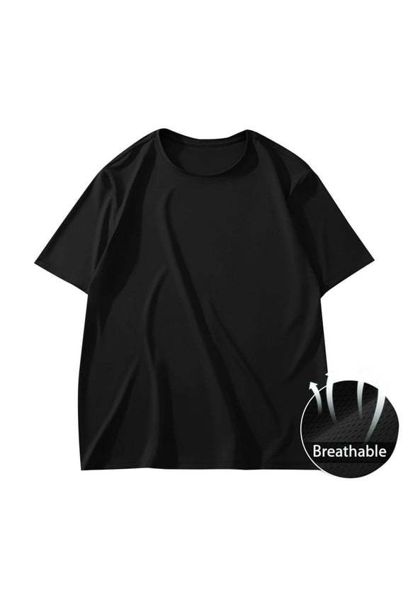 Plus Size Mens T Shirt Short Sleeve Crew NeckTee Undershirts Casual Solid Color Men’s Shirts Summer Basic Lightweight Tees Top Classic Tshirts Daily Fits 3X 4X 5X