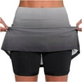 thumbnail image 1 of HaoXianJian Plus Size Women's Tennis Skirts Golf Skorts Mini Skirt Floral Print Middle Waisted Lightweight Athletic Liner Shorts Summer Clothes Casual Workout Built-in Sports Shorts Activewear S-4X, 1 of 6