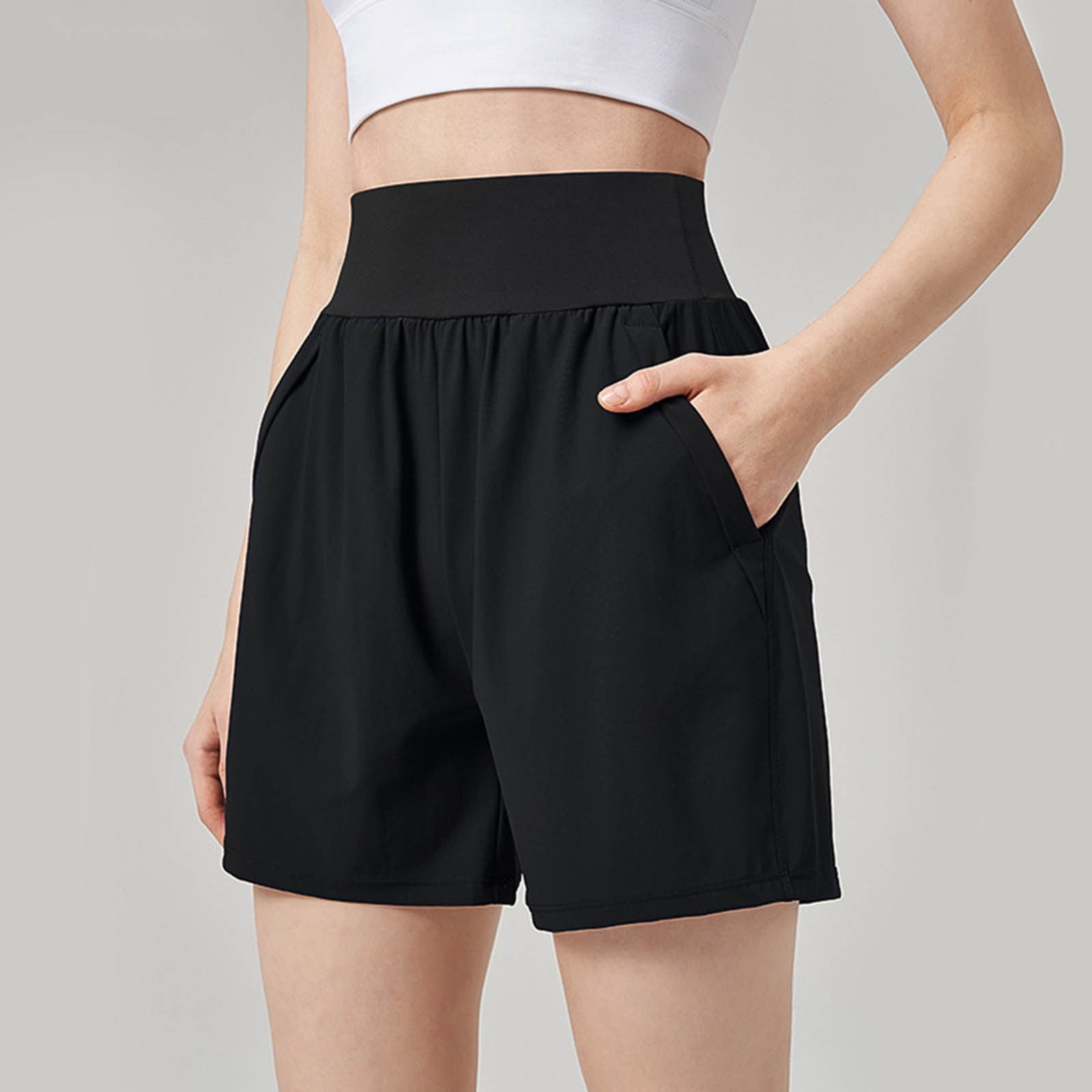 Sweat Shorts Outfits White High Waisted Athletic Shorts Blaosn