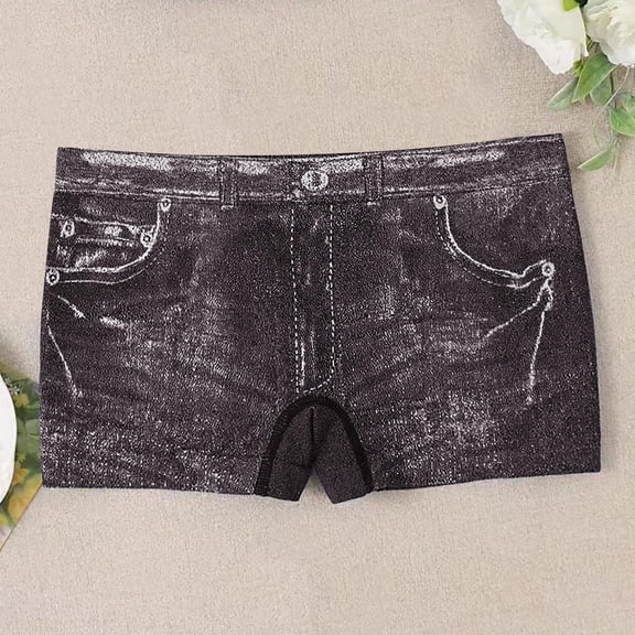 HaoXianJian Stretch Shorts for Women Jean Shorts Casual Elastic Middle Waist Denim Shorts Hot Pants Summer Short Basic Jean Shorts Clubwear Breathable Jeans Short S-L