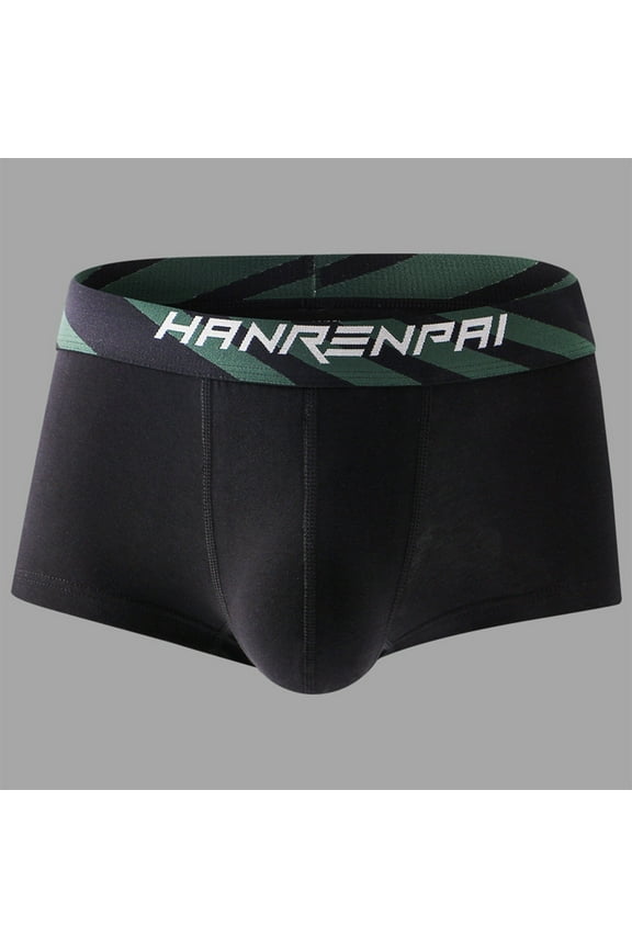 Underwear for Men Bulge Enhancing Pouch Boxers Briefs Breathable Elastic Waistband Pantiess Leg Trunks Soft Breathable Shorts