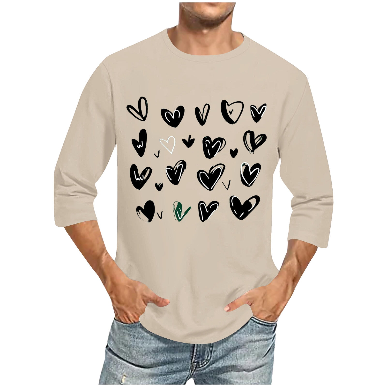 Three Heart Sleeve Tee Men main image 1