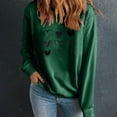 thumbnail image 1 of HaoXianJian Valentines Day Shirts Women Cute Heart Print Shirt Casual Valentines Top for Women Long Sleeve Love Letter Graphic Tees Tops Crewneck Pullover T-Shirts Size XS-XL, 1 of 7