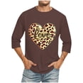 thumbnail image 1 of HaoXianJian Valentines Day Sweatshirt Mens Cute Leopard Love Heart Sweatshirt Valentines Shirt Casual Valentines Gifts Plus Size 2X 3X 5X, 1 of 3