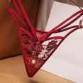thumbnail image 1 of HaoXianJian Women G-String Lace Thongs T-back Sheer Mesh Low Waist Breathable Cheeky Underwear Panties Stretch Underpants, 1 of 4