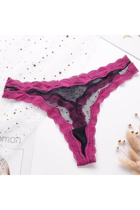 Women G-String Lace Thongs T-back Sheer Mesh Low Waist Breathable Cheeky Underwear Panties Stretch Underpants