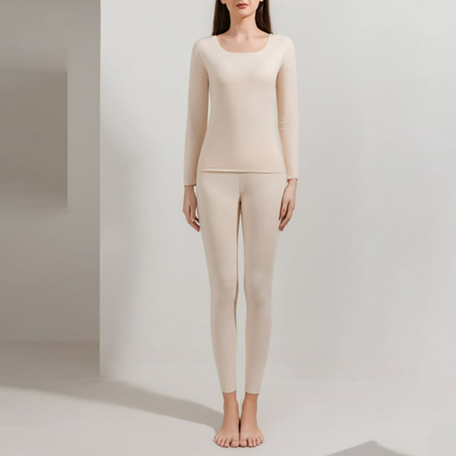 HaoXianJian Women’s Thermal Underwear Set Long Johns for Women Thermal Sets Fleece Lined Base