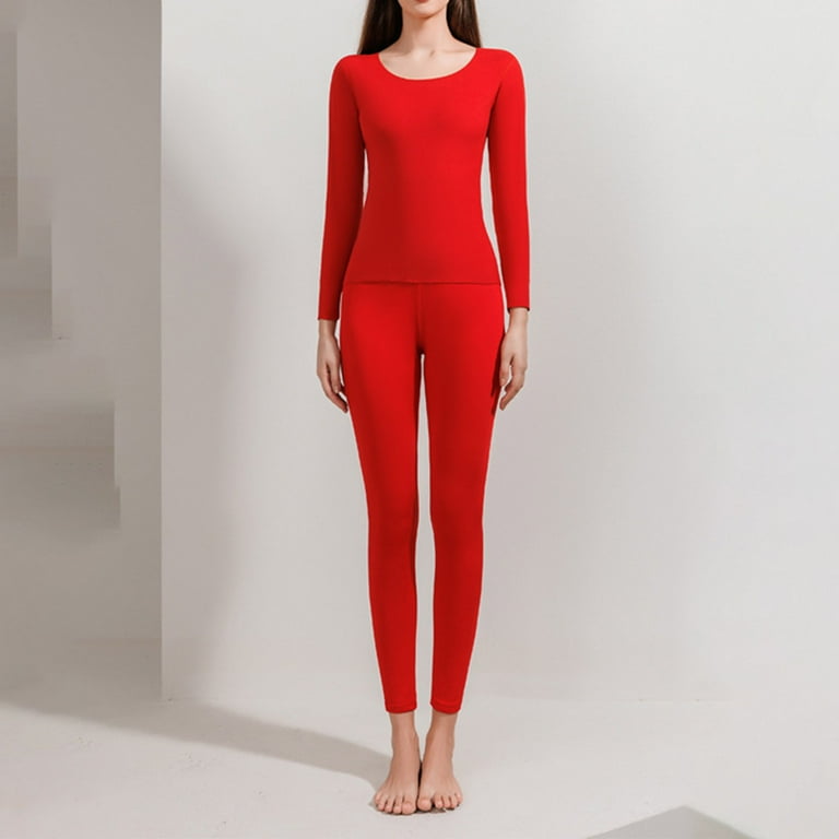 Thermal Clothing Women's Winter Thermals Padded Long Johns
