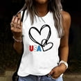 thumbnail image 1 of HaoXianJian lndependence Day Tank Top for Women 4th of July Casual Cottons Sleeveless Tops USA Flag T-Shirt 2025 Going Out Top Lightweight Ladies Tops and Blouses S-XXL, 1 of 4