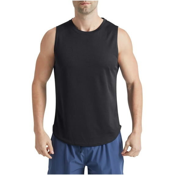 HaoXianJian Men's Workout Tank Top Sleeveless Shirt Muscle Athletic Casual Gym Shirts Running Beach Tanks for Men