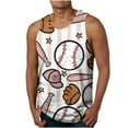 thumbnail image 1 of HaoXianJian Plus Size Mens Workout Tank Top Sleeveless Muscle Shirts Baseball Graphic Running Tank Tees 3X 4X 5X, 1 of 3