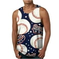 thumbnail image 1 of HaoXianJian Plus Size Mens Workout Tank Top Sleeveless Muscle Shirts Baseball Graphic Running Tank Tees 3X 4X 5X, 1 of 4