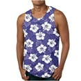 thumbnail image 1 of HaoXianJian Plus Size Mens Workout Tank Top Sleeveless Muscle Shirts Flower Print Running Tank Tees 3X 4X 5X, 1 of 4
