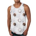 thumbnail image 1 of HaoXianJian Plus Size Mens Workout Tank Top Sleeveless Muscle Shirts Print Running Tank Tees 3X 4X 5X, 1 of 4