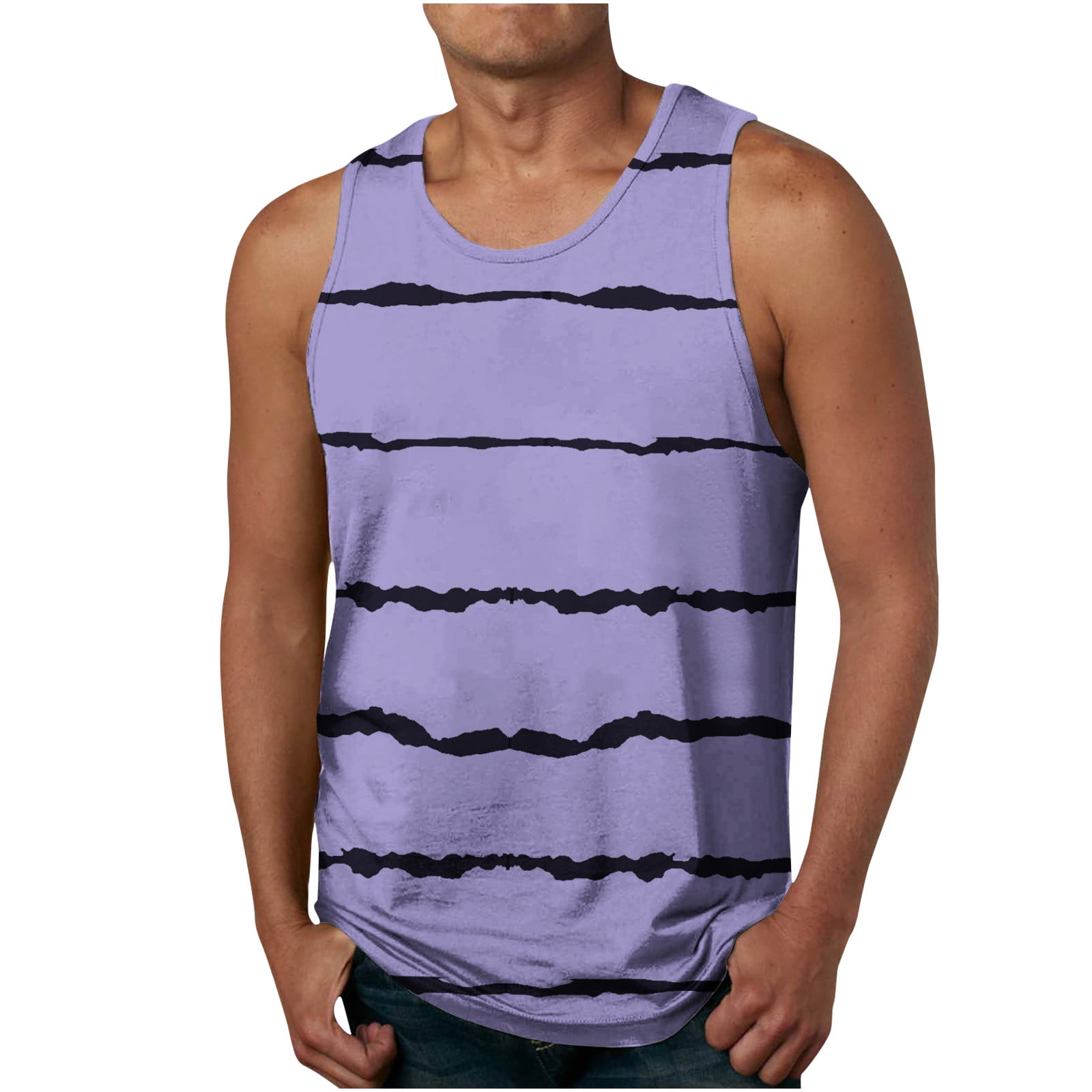 Athletic Tank Top Für Herren In Plus Size – Rot, ärmellos, Aus Baumwolle – Perfekt Für Sport & Freizeit