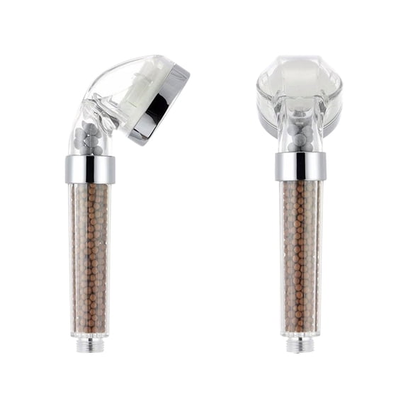 HaoXun 1 Pc LED Color-Changing Shower Head - Self-Powered 7-Color Auto-Changing Spray Head with Plastic Construction for Bathroom Upgrade, Home & Hotel Use (8.27x3.54x2.48 Inches)