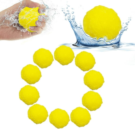 HaoXun 10 Pcs Reusable Water Balls - Outdoor Water Toys for Pool Backyard Summer Games