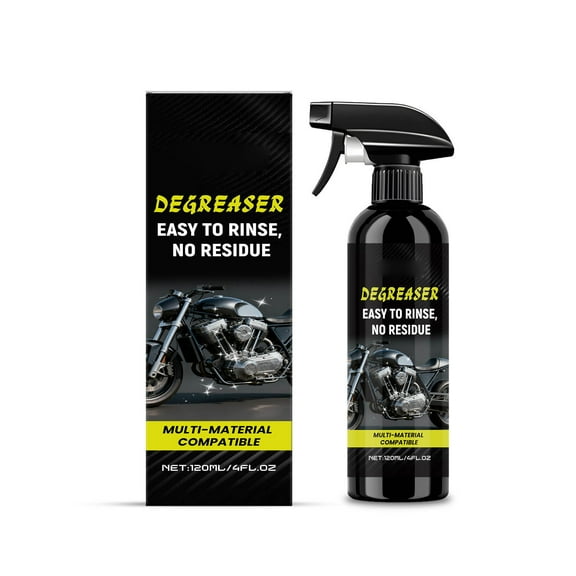 HaoXun 120ml Motorcycle Multi-Surface Cleaner - Engine & Tire Degreaser for Stubborn Dirt, Safe Formula for Motorcycles, Bikes, Automotive Parts Cleaning