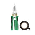 thumbnail image 1 of HaoXun 8-in-1 Multifunctional Wire Stripper with Voltage Tester - 9m Insulated Tape Electrician Tool Kit for Cutting, Crimping and Pulling Wires, 1 of 9