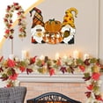 thumbnail image 1 of HaoXun Artificial Multicolor Maple Leaf & Pumpkin Rattan Garland – Plastic Fall Decor for Halloween Christmas Thanksgiving, 68.89in Indoor Home Fireplace Party Decoration, 1 of 7