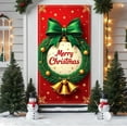 thumbnail image 1 of HaoXun Christmas Door Cover - Durable Polyester 90x180cm, Multicolor Holiday Decor for Home & Parties, Fits Standard Doors, 1 of 7