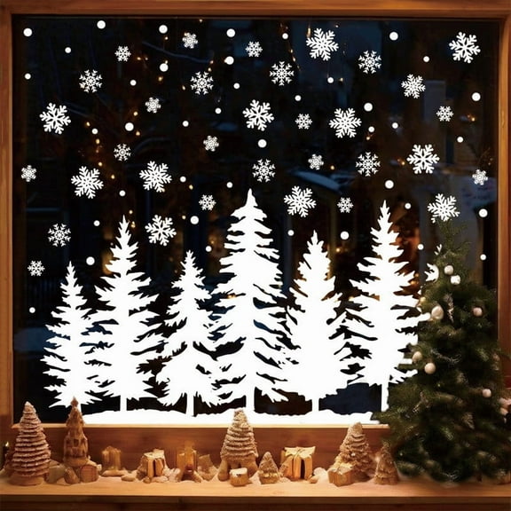 HaoXun Christmas Wall Stickers Self-Adhesive Holiday Decor for Kids Bedroom, Nursery, Living Room - Easy Peel & Stick Mural Art for Home Decoration