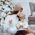 thumbnail image 1 of HaoXun Customized Knitted Beanie Hat - Solid Color Brimless Cap with Personalized Leather Label for Winter Warmth and Fashion Accessory, 1 of 9