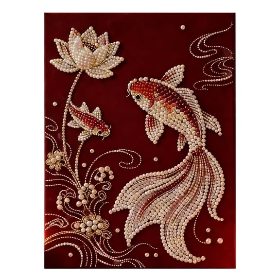 HaoXun DIY Pearl Painting Kit - Beginner-Friendly Sparkling Decorative Art for Home Wall Decor and Crafting Experience