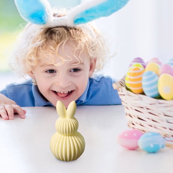 HaoXun Easter Eggs Gypsum Casting Molds - Soft and Elastic Reusable Molds for DIY Easter Decoration and Home Craft