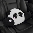 thumbnail image 1 of HaoXun Ergonomic Car Lumbar Support Pillow with Cute Panda Design - Breathable Back Cushion for Long Drives, Office Comfort & Fatigue Relief, 1 of 7
