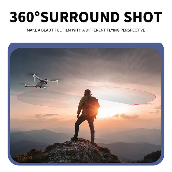 HaoXun F10 Folding Brushless Motor Drone with 4K HD Camera - 4-Way Obstacle Avoidance Remote-controlled Aerial Vehicle with Auto Return and Track Flight Function for Outdoor Photography