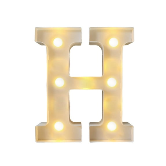 HaoXun LED Letter Lights Alphabet Lamp - ABS Plastic Marquee Letters with Built-in LED Lighting for Birthday Party Wedding Home Decorations