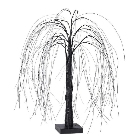 HaoXun LED Willow Tree Lamp with Flexible Branches - USB/Battery Powered Colorful Christmas Decorations for Home, Party, Desk and Photography