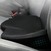 HaoXun Memory Foam Car Seat Cushion with Lumbar Support & Wedged Design for Short Drivers - Ergonomic Seat Pad Improves Driving Posture, Alleviates Hip Pain, Enhances Visibility (Portable for Car)