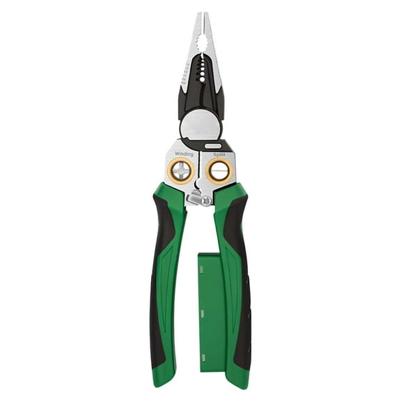 HaoXun Multi-Function Electrician Stripper Tool with Voltage Tester - High-Precision Cutting and Stripping Pliers for Electrical Repair, Crimping and Wire Pulling, Ergonomic Grip for Professional Use