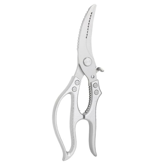HaoXun Multi-Functional Stainless Steel Bones Shears - Kitchen Bone Cutter with Fish Scale Scraper and Nut Cracker Handle for Poultry Meat Preparation