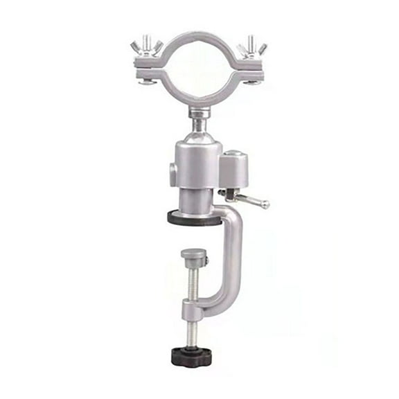 HaoXun Multi-functional Rotary Drill Vise Clamp with 360-Degree Swivel & Adjustable Clamping for Jewelry Crafts, Model Architecture, and Metalworking Projects