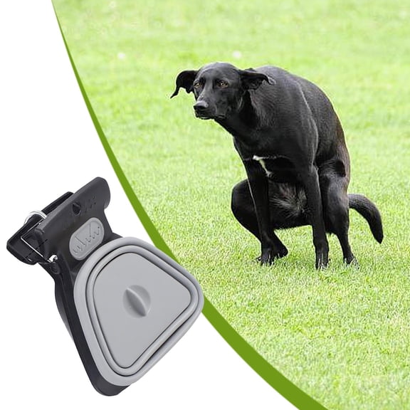 HaoXun Pet Waste Cleaner Tool - Small Plastic Poop Scooper for Dogs and Cats, One-Handed Operation, for Grass, Concrete, Asphalt Surfaces Indoor Outdoor Use