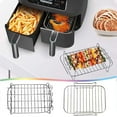 thumbnail image 1 of HaoXun Stainless Steel Air Fryer Grill & Steaming Rack - Multi-Tier, Dishwasher Safe, Non-Stick & Rust-Resistant Accessories for Efficient Cooking, 1 of 9